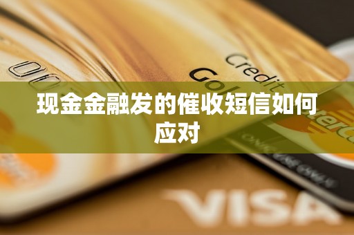 现金金融发的催收短信如何应对