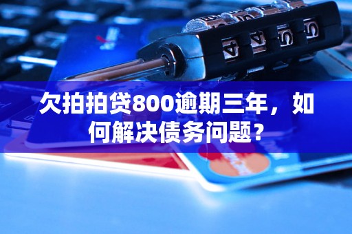 欠拍拍贷800逾期三年，如何解决债务问题？