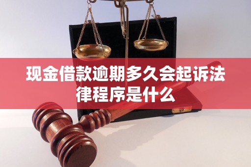 现金借款逾期多久会起诉法律程序是什么