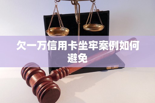 欠一万信用卡坐牢案例如何避免