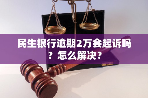 民生银行逾期2万会起诉吗？怎么解决？