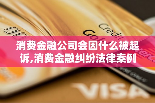 消费金融公司会因什么被起诉,消费金融纠纷法律案例分析