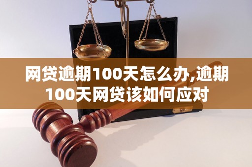 网贷逾期100天怎么办,逾期100天网贷该如何应对