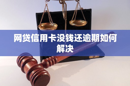 网贷信用卡没钱还逾期如何解决