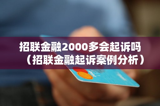 招联金融2000多会起诉吗（招联金融起诉案例分析）