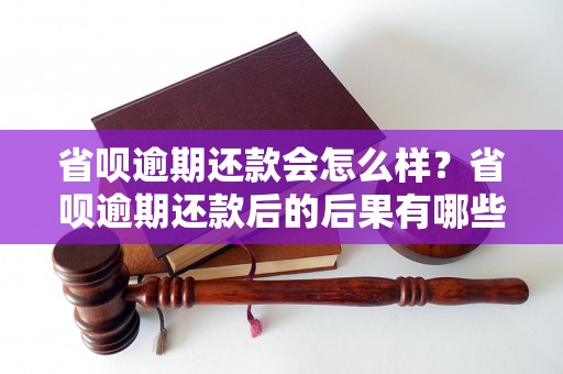 省呗逾期还款会怎么样？省呗逾期还款后的后果有哪些？