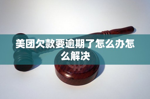 美团欠款要逾期了怎么办怎么解决