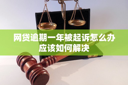 网贷逾期一年被起诉怎么办应该如何解决