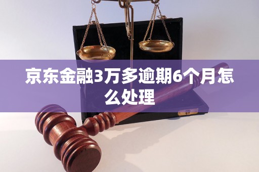 京东金融3万多逾期6个月怎么处理