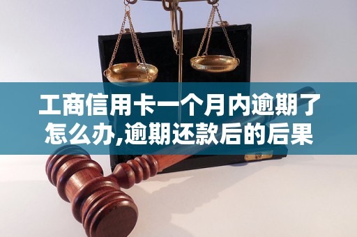 工商信用卡一个月内逾期了怎么办,逾期还款后的后果