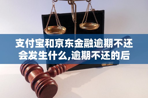 支付宝和京东金融逾期不还会发生什么,逾期不还的后果有哪些