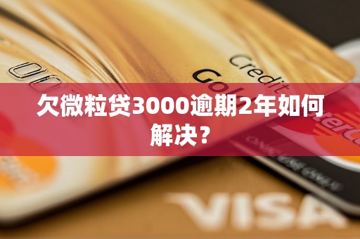 欠微粒贷3000逾期2年如何解决？