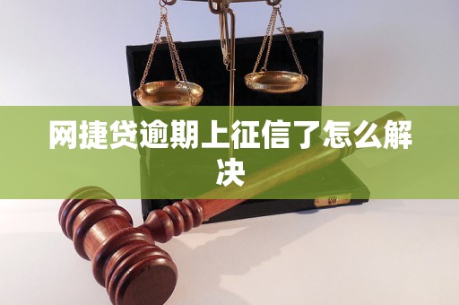 网捷贷逾期上征信了怎么解决