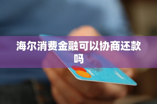 海尔消费金融可以协商还款吗