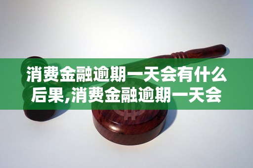 消费金融逾期一天会有什么后果,消费金融逾期一天会影响信用吗