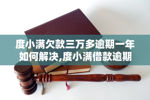 度小满欠款三万多逾期一年如何解决,度小满借款逾期后果及处理办法