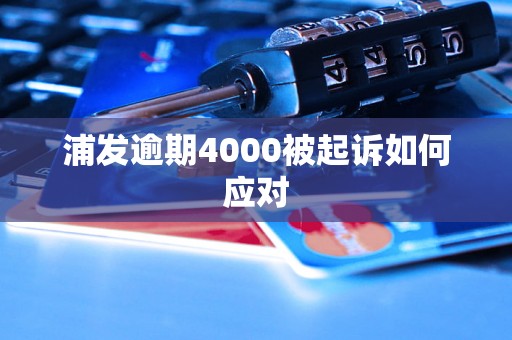 浦发逾期4000被起诉如何应对