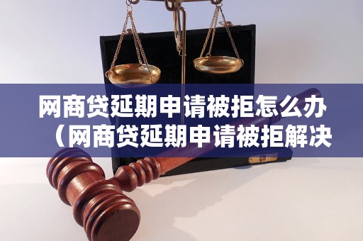 网商贷延期申请被拒怎么办（网商贷延期申请被拒解决方法）