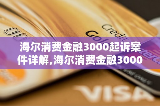 海尔消费金融3000起诉案件详解,海尔消费金融3000起诉背后的故事