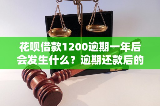 花呗借款1200逾期一年后会发生什么？逾期还款后的后果如何处理？