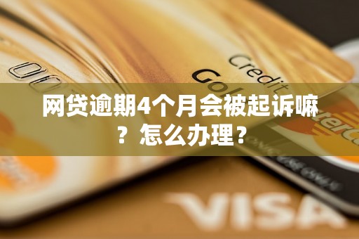 网贷逾期4个月会被起诉嘛？怎么办理？