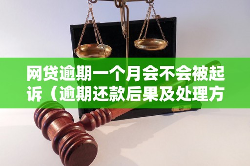 网贷逾期一个月会不会被起诉（逾期还款后果及处理方法）