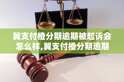 翼支付橙分期逾期被起诉会怎么样,翼支付橙分期逾期被起诉后的后果