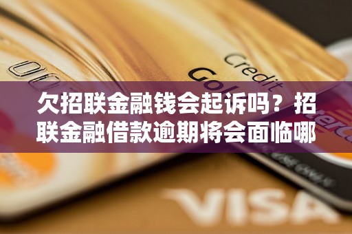 欠招联金融钱会起诉吗？招联金融借款逾期将会面临哪些法律后果？