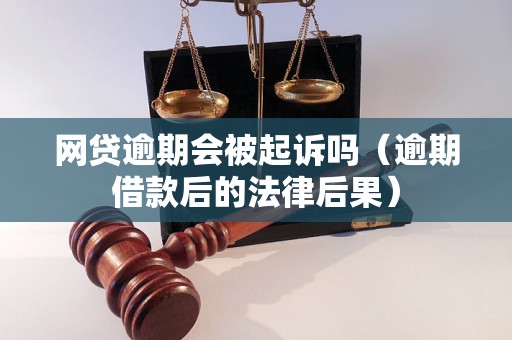 网贷逾期会被起诉吗（逾期借款后的法律后果）