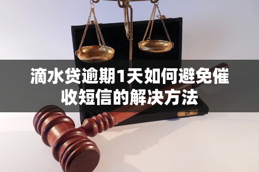 滴水贷逾期1天如何避免催收短信的解决方法