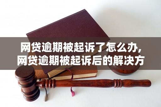 网贷逾期被起诉了怎么办,网贷逾期被起诉后的解决方法