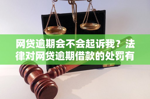 网贷逾期会不会起诉我？法律对网贷逾期借款的处罚有哪些？