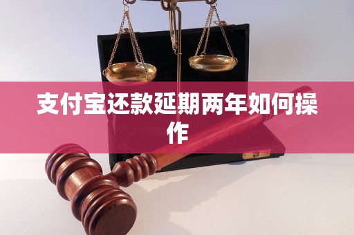 支付宝还款延期两年如何操作