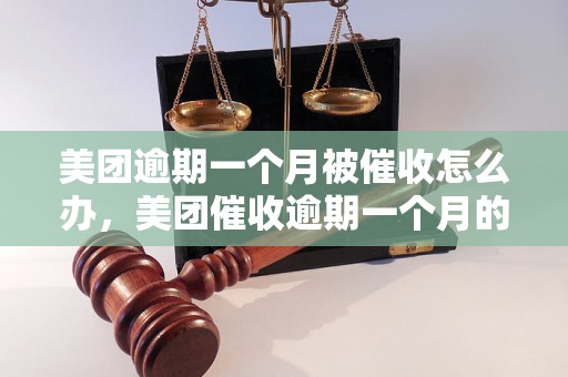 美团逾期一个月被催收怎么办，美团催收逾期一个月的处理方法