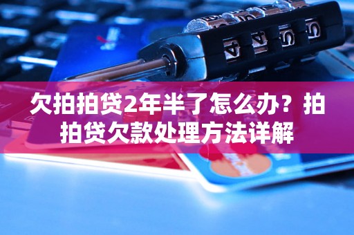 欠拍拍贷2年半了怎么办？拍拍贷欠款处理方法详解