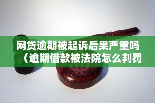 网贷逾期被起诉后果严重吗（逾期借款被法院怎么判罚）