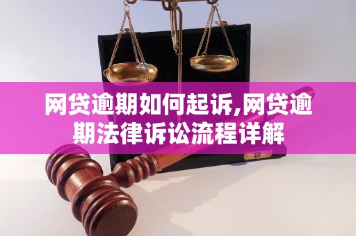 网贷逾期如何起诉,网贷逾期法律诉讼流程详解