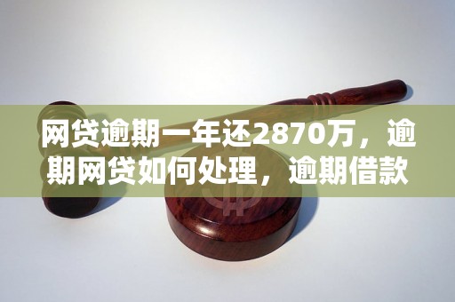 网贷逾期一年还2870万，逾期网贷如何处理，逾期借款后果严重吗