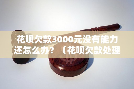 花呗欠款3000元没有能力还怎么办？（花呗欠款处理方法推荐）