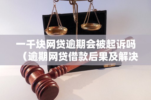 一千块网贷逾期会被起诉吗（逾期网贷借款后果及解决方法）