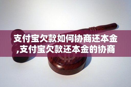 支付宝欠款如何协商还本金,支付宝欠款还本金的协商技巧