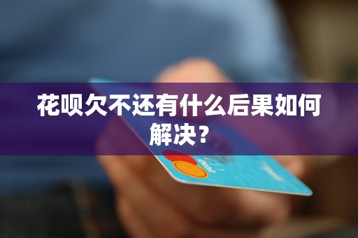 花呗欠不还有什么后果如何解决？