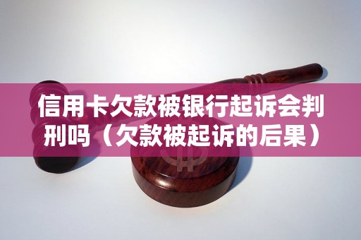 信用卡欠款被银行起诉会判刑吗（欠款被起诉的后果）