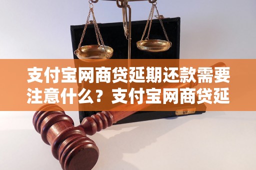 支付宝网商贷延期还款需要注意什么？支付宝网商贷延期还款流程详解