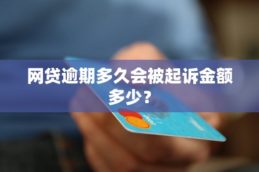 网贷逾期多久会被起诉金额多少？