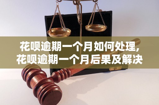 花呗逾期一个月如何处理,花呗逾期一个月后果及解决办法