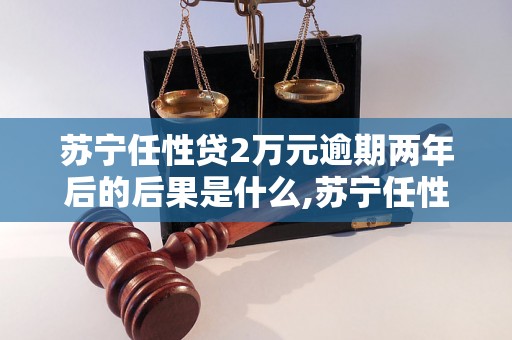 苏宁任性贷2万元逾期两年后的后果是什么,苏宁任性贷逾期还款该怎么办