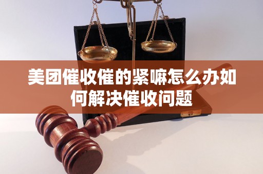 美团催收催的紧嘛怎么办如何解决催收问题