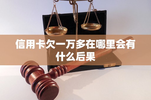 信用卡欠一万多在哪里会有什么后果