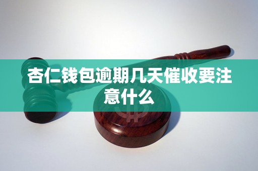 杏仁钱包逾期几天催收要注意什么